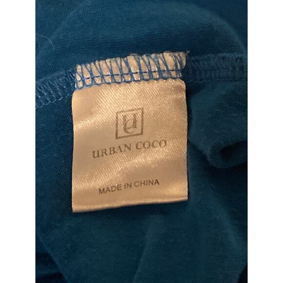 Urban CoCo Slim Fitted T-shirt, Steel blue, size small - Picture 4 of 10